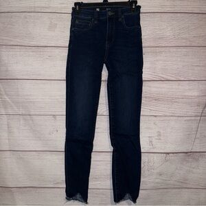 Kut from the Kloth Women’s Dark Blue Connie High Rise Ankle Skinny Jeans